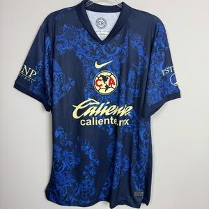 NIKE | Club América Soccer Jersey in Navy & Royal Blue Men’s Size XX-Large